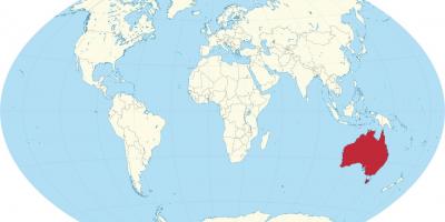 Австрали дэлхийн газрын зураг