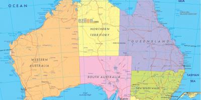Улс төрийн газрын зураг Австрали