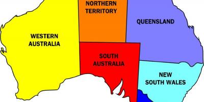 Улс Австрали дахь газрын зураг